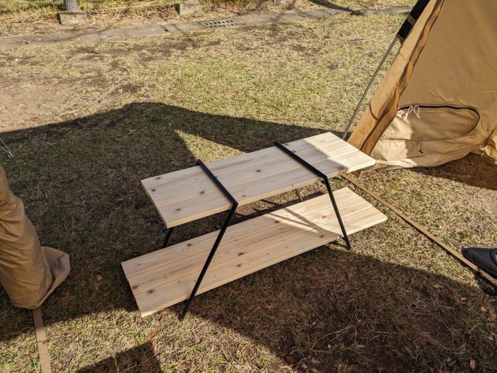 ホームセンターで自作したラック