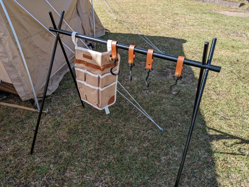 ダイソーで揃えたハンギングラック