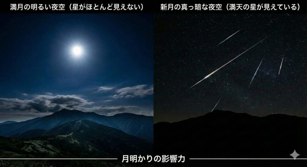 月明かりの比較