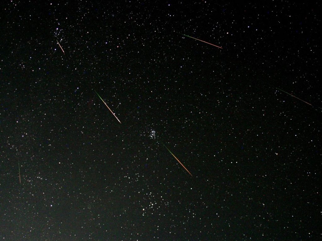 見ごたえのある流星群